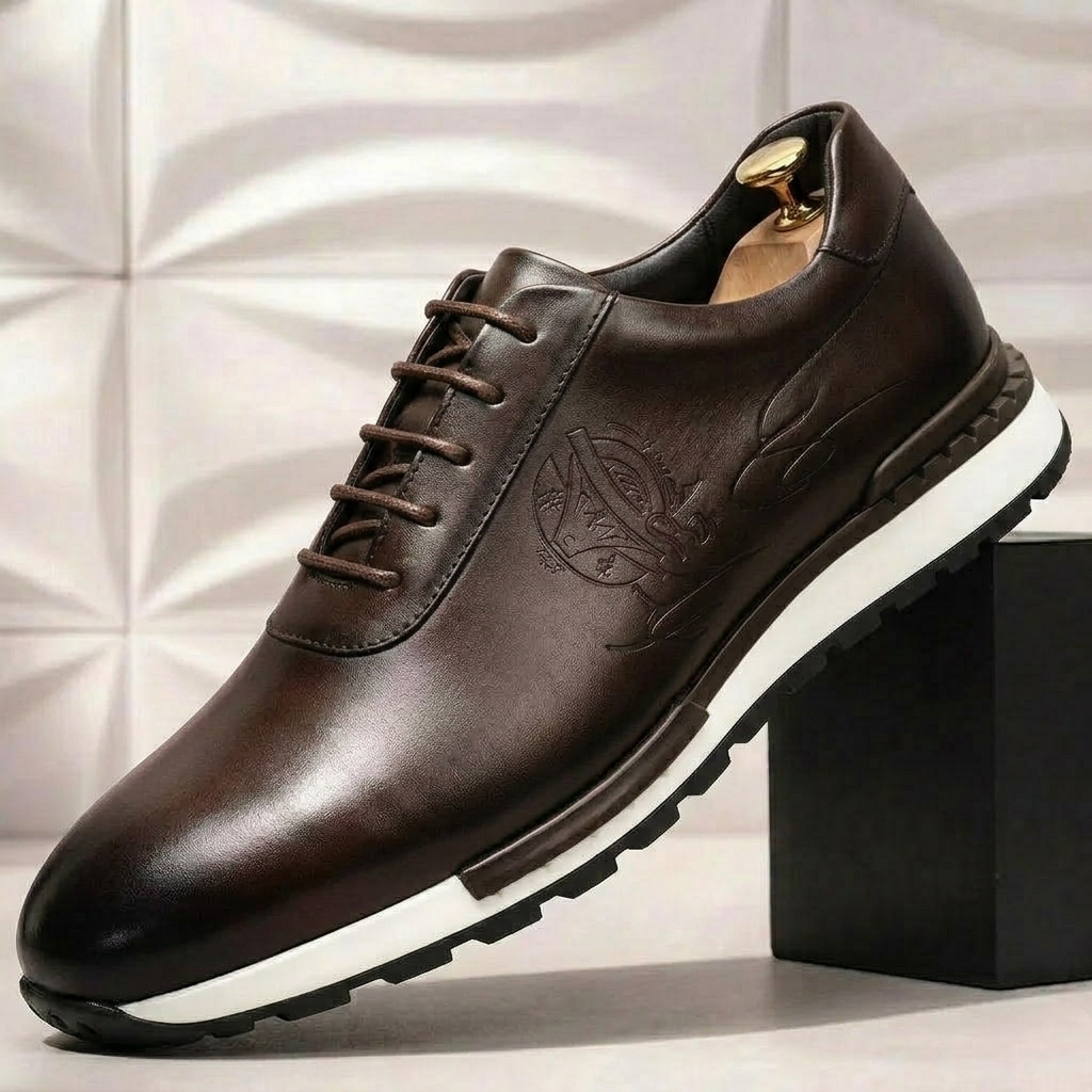 Rovatti Cowhide Leather Sneakers