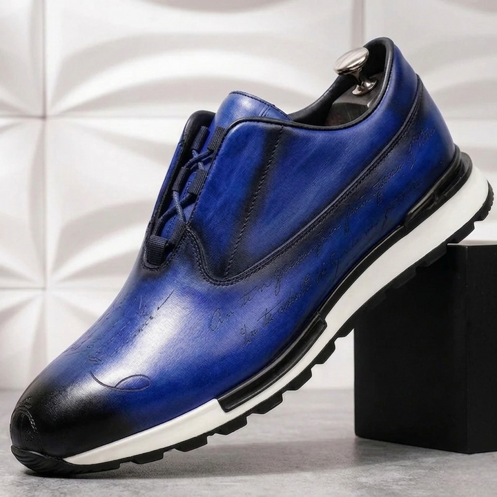 Eliano Cowhide Leather Sneakers