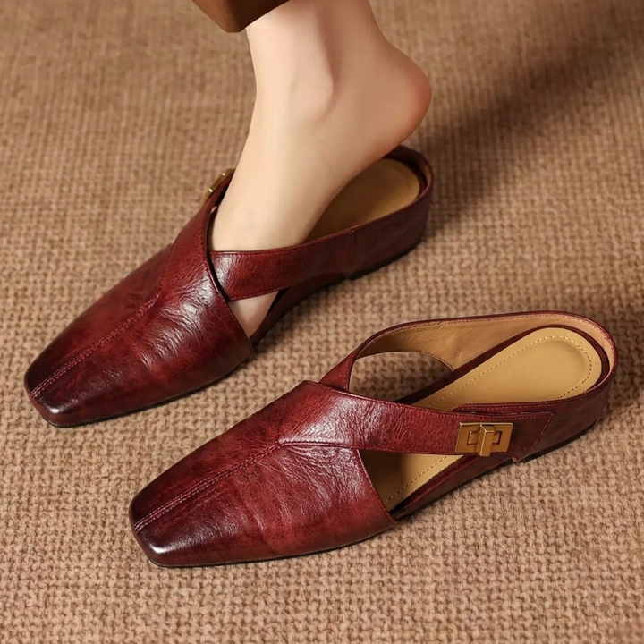 Ravessia Genuine Leather Mules