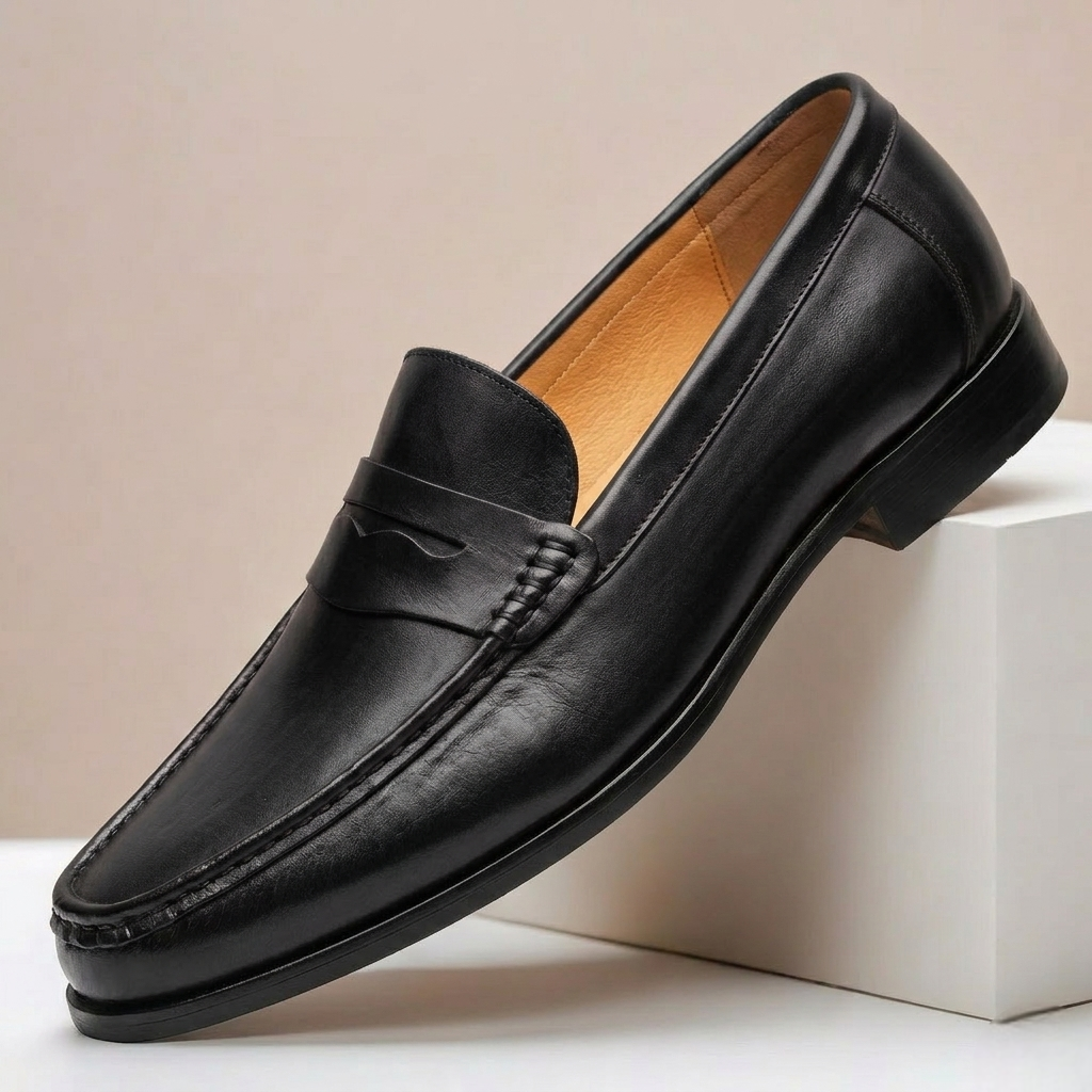 Romancia Cowhide Leather Loafers