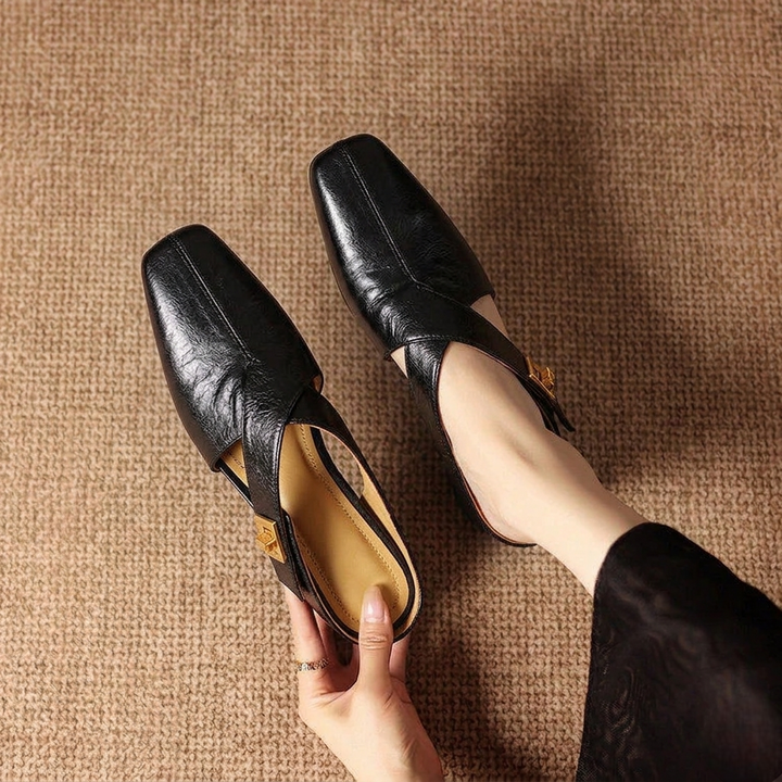 Ravessia Genuine Leather Mules