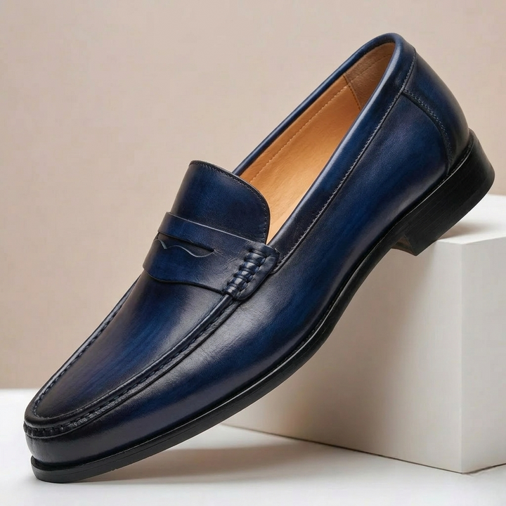 Romancia Cowhide Leather Loafers