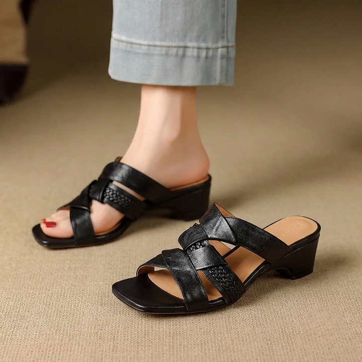 Elanora Genuine Leather Mules