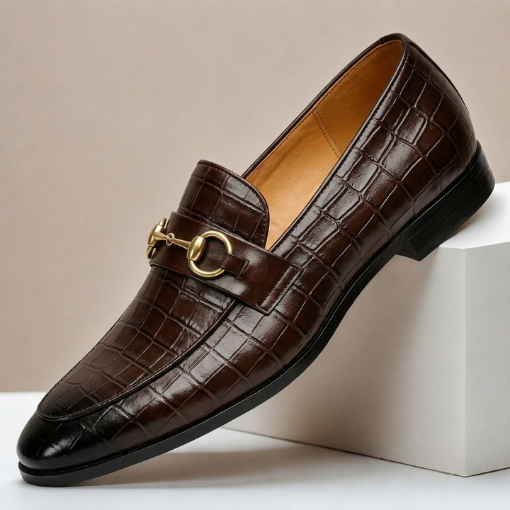 Gaspari Cowhide Leather Loafers