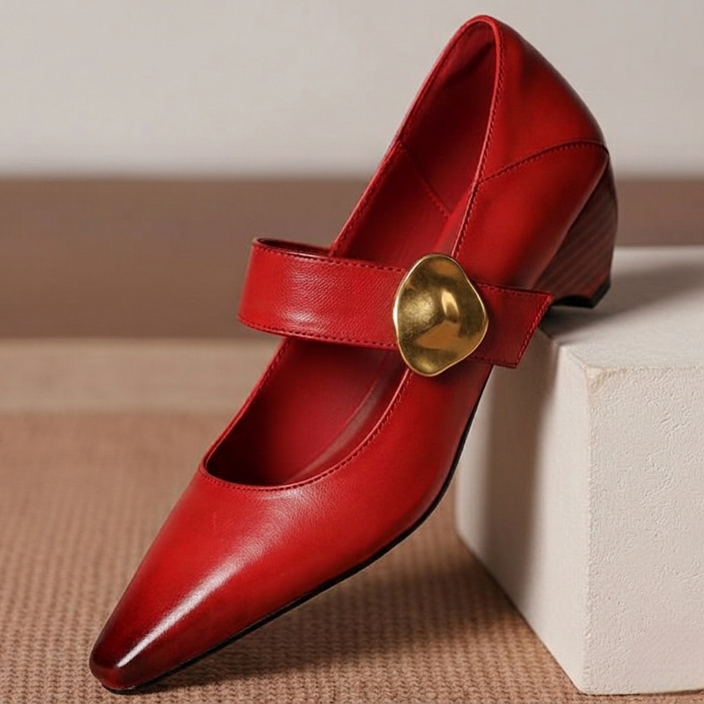 Alysa Genuine Leather Heels