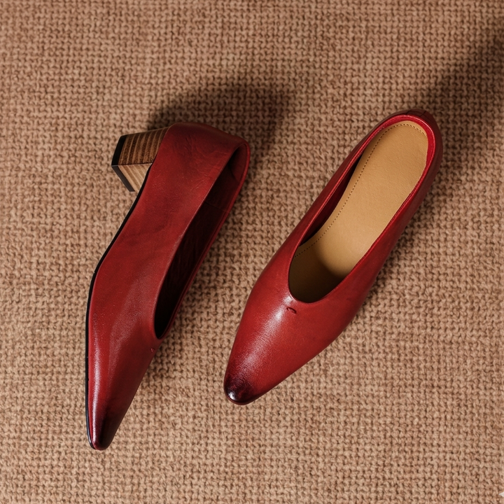 Marcella Genuine Leather Heels