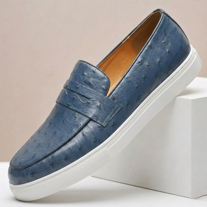 Castivio Cowhide Leather Loafers