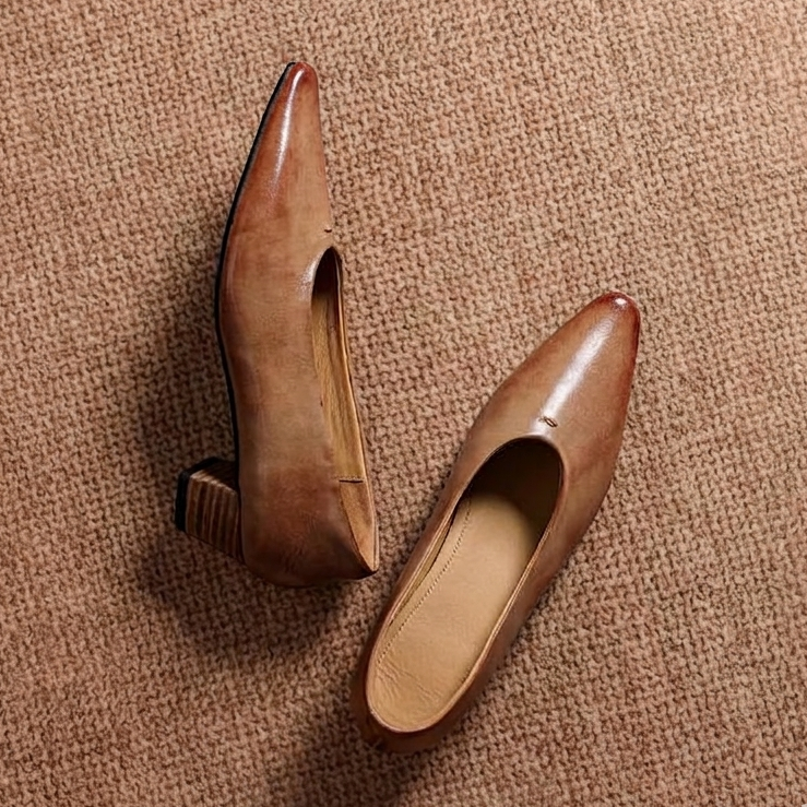 Marcella Genuine Leather Heels
