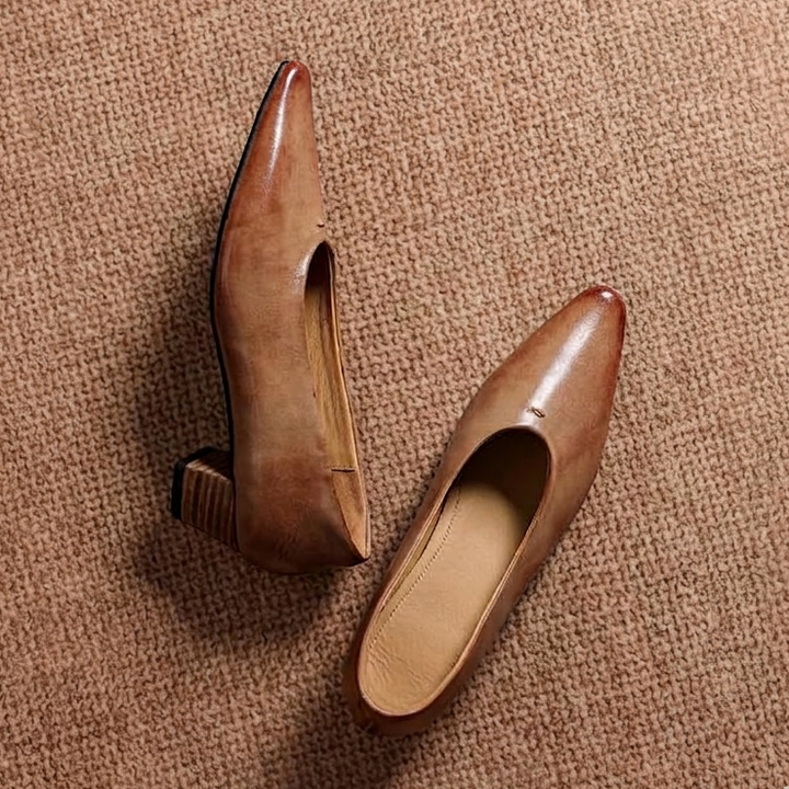 Marcella Genuine Leather Heels