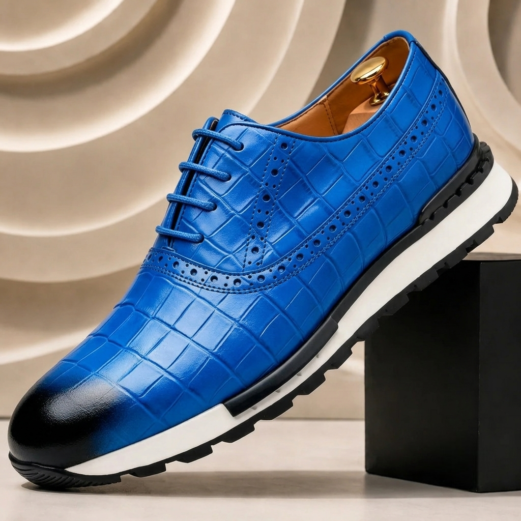 Vallana Cowhide Leather Sneakers