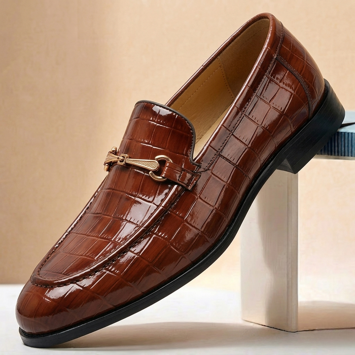 Allen Cowhide Leather Loafers