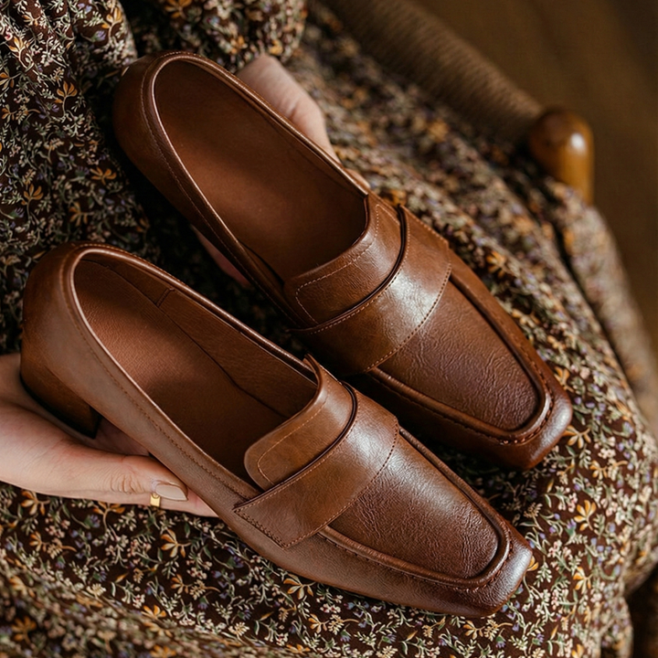 Nora Genuine Leather Heels