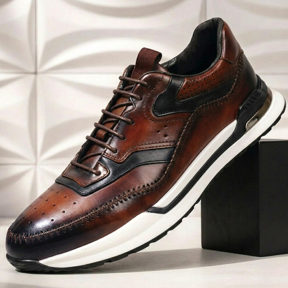 Castello Cowhide Leather Sneakers