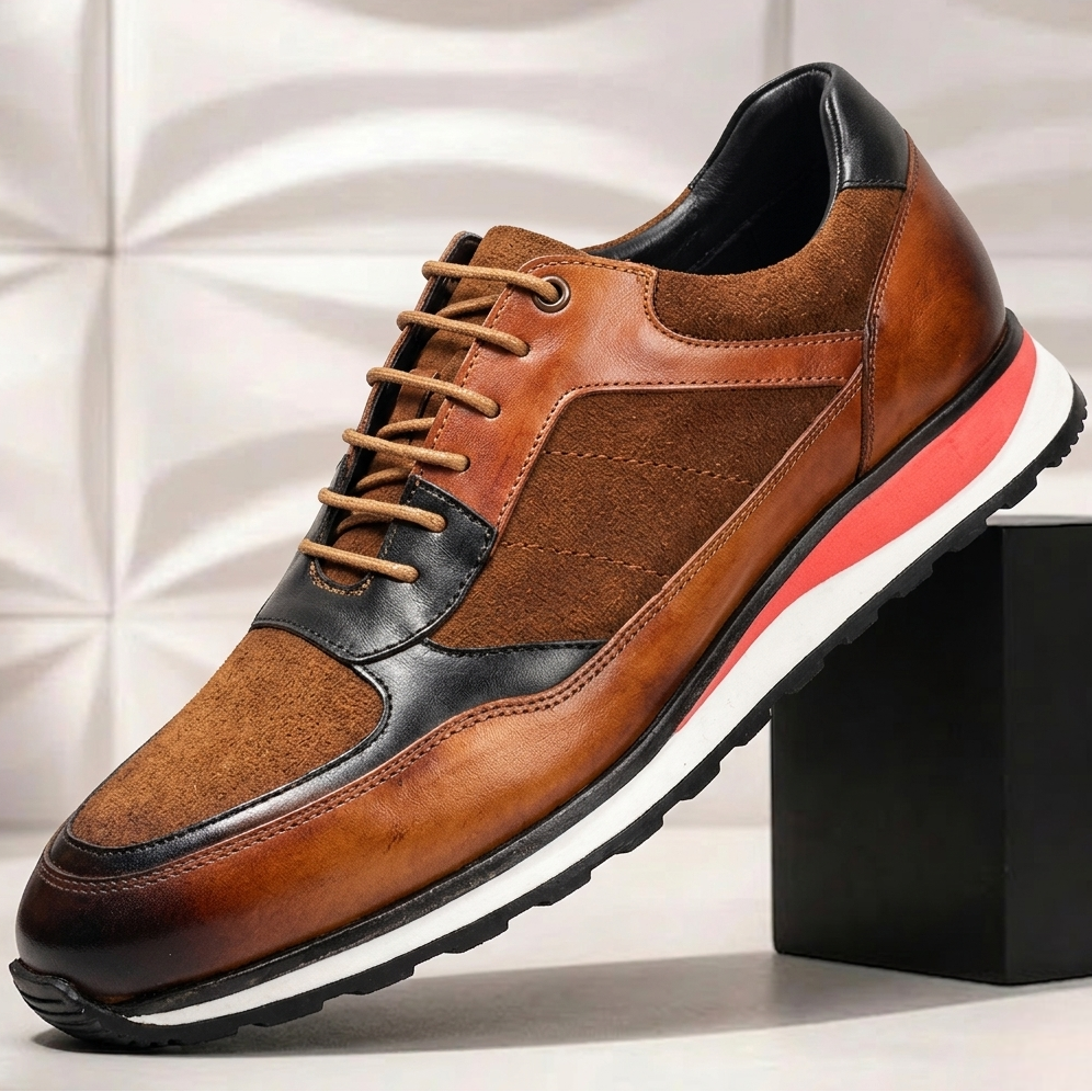 Lurelli Cowhide Leather Sneakers
