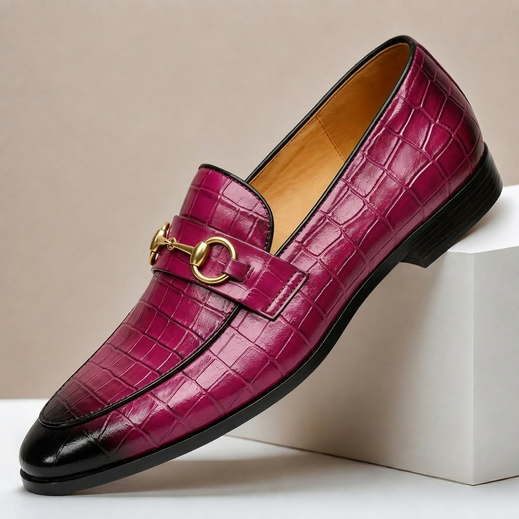 Gaspari Cowhide Leather Loafers