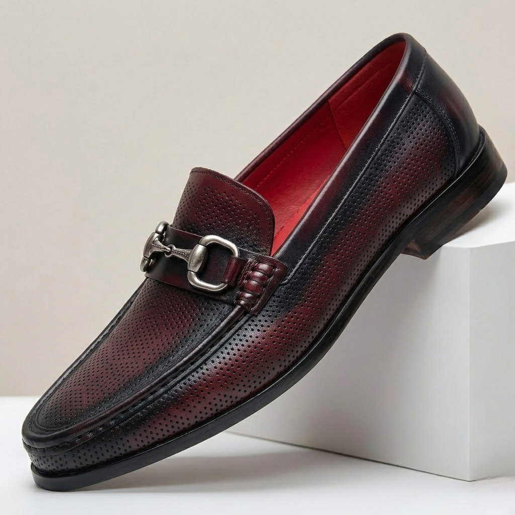 Torvani Cowhide Leather Loafers