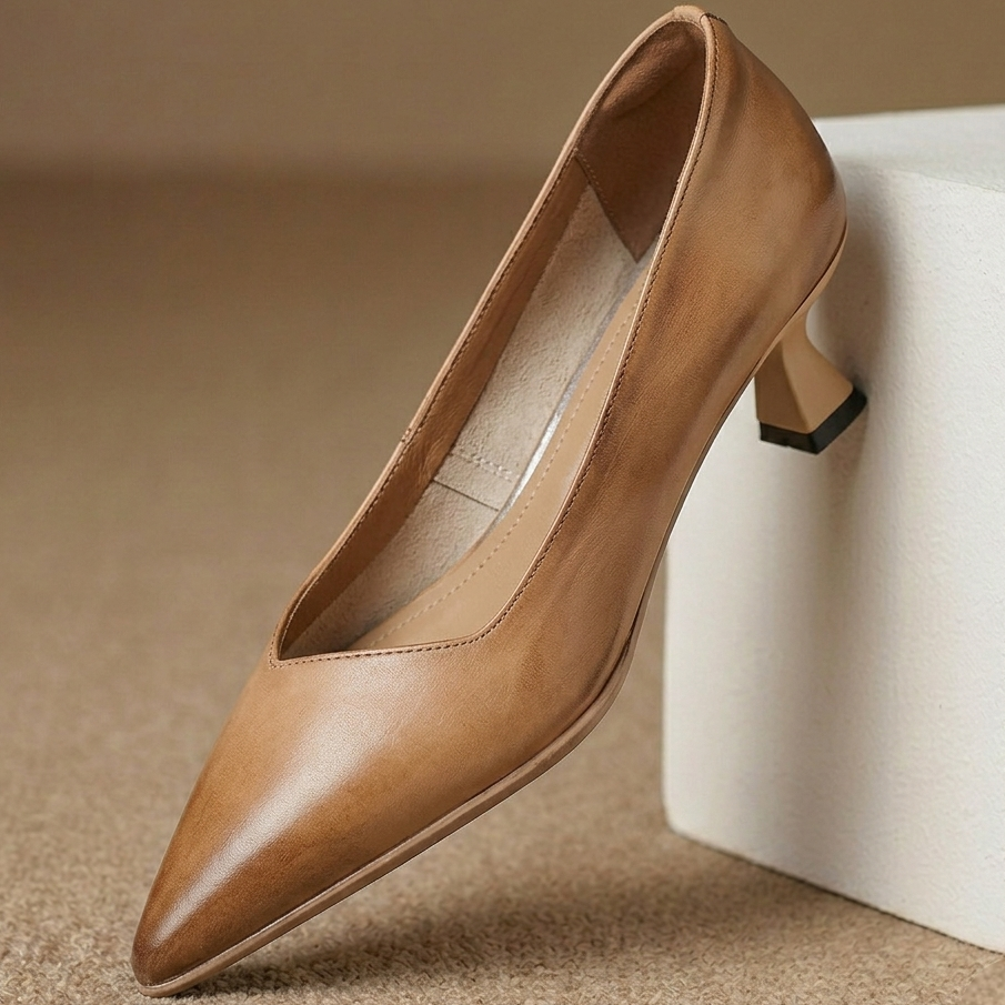 Valeria Genuine Leather Heels