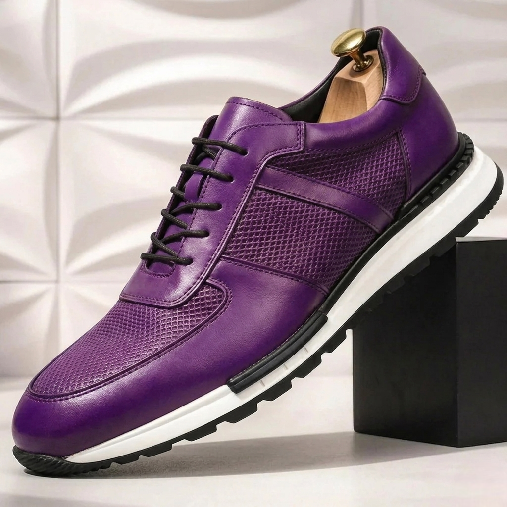 Marcelli Cowhide Leather Sneakers