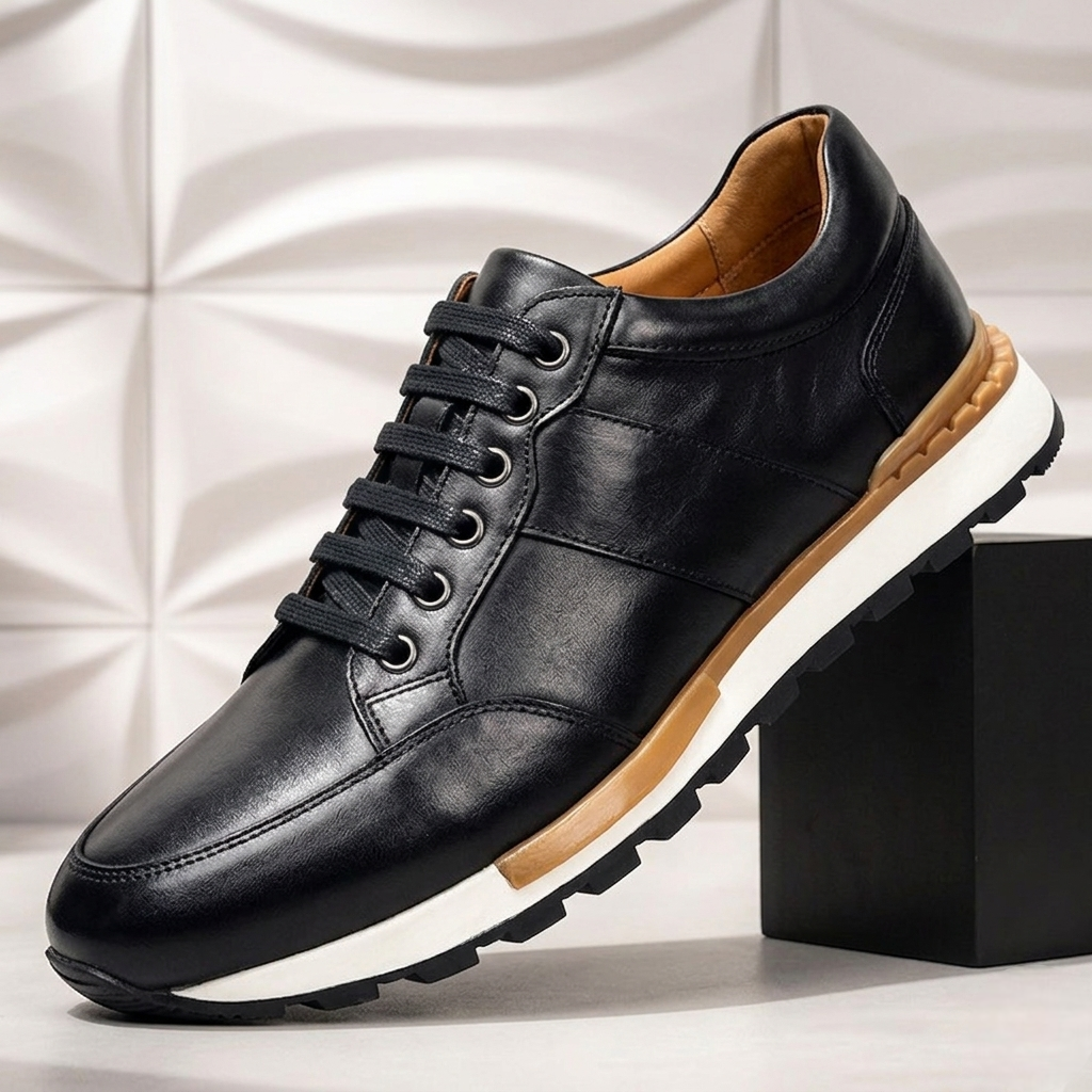 Alonzo Cowhide Leather Sneakers