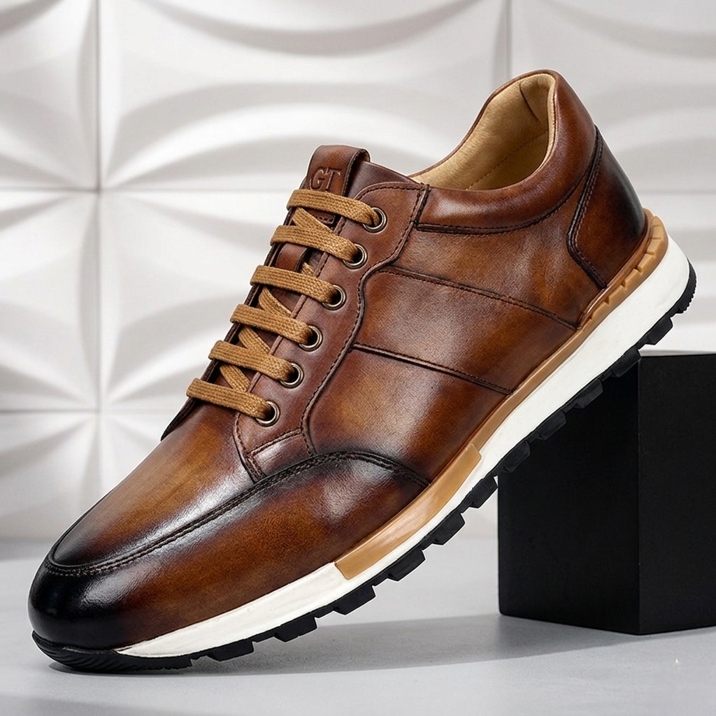Alonzo Cowhide Leather Sneakers