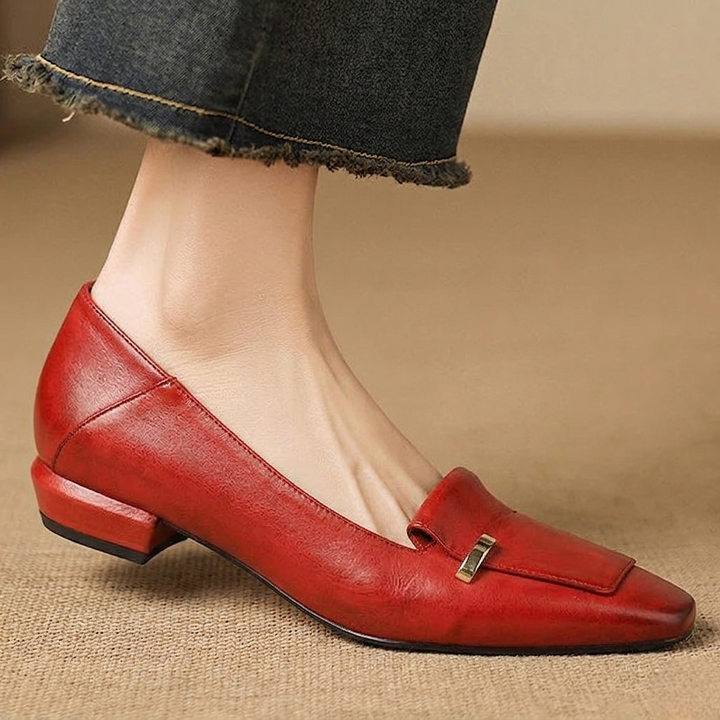 Luciana Genuine Leather Flats