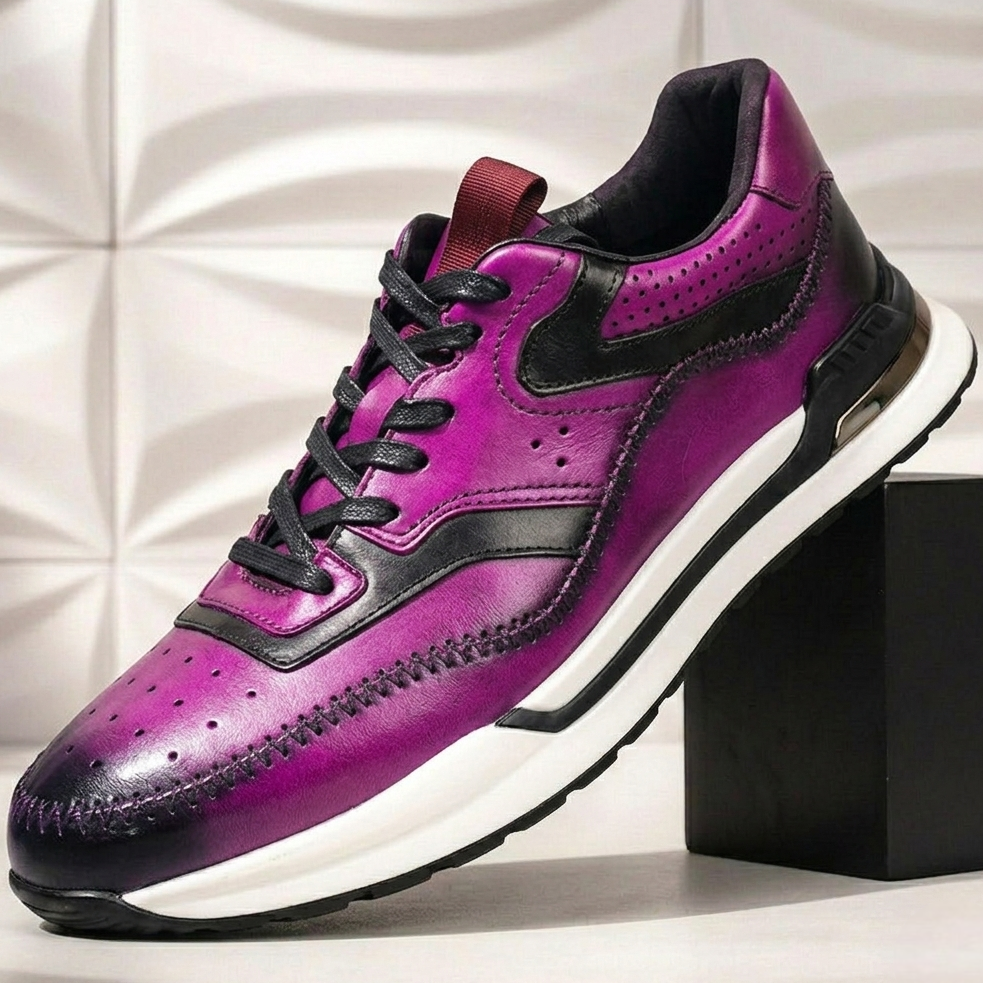 Loretto Cowhide Leather Sneakers