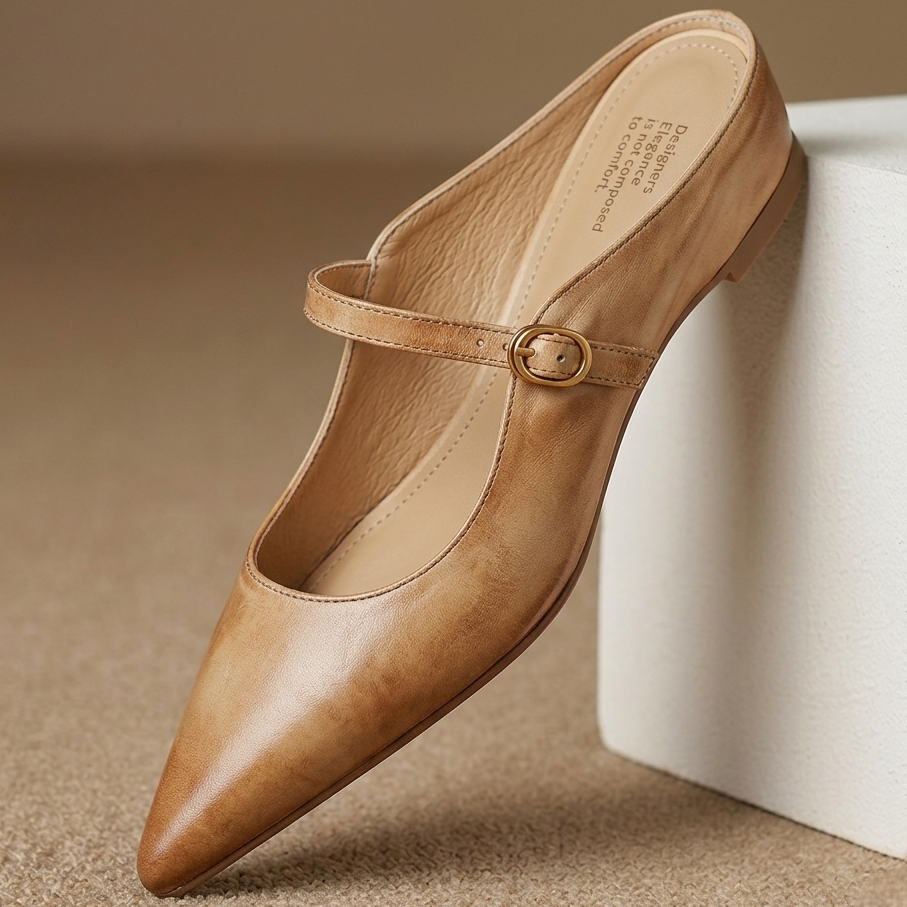 Liora Genuine Leather Mules