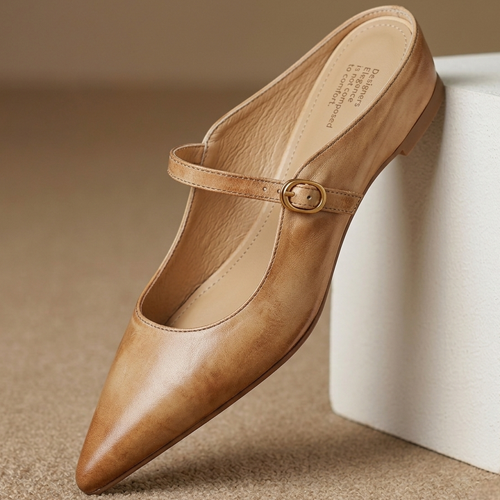 Liora Genuine Leather Mules