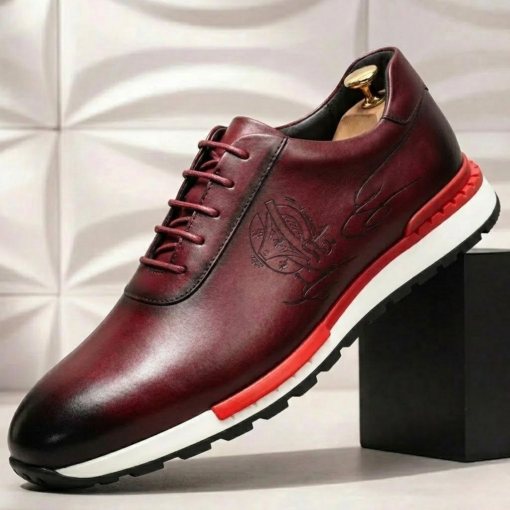 Rovatti Cowhide Leather Sneakers