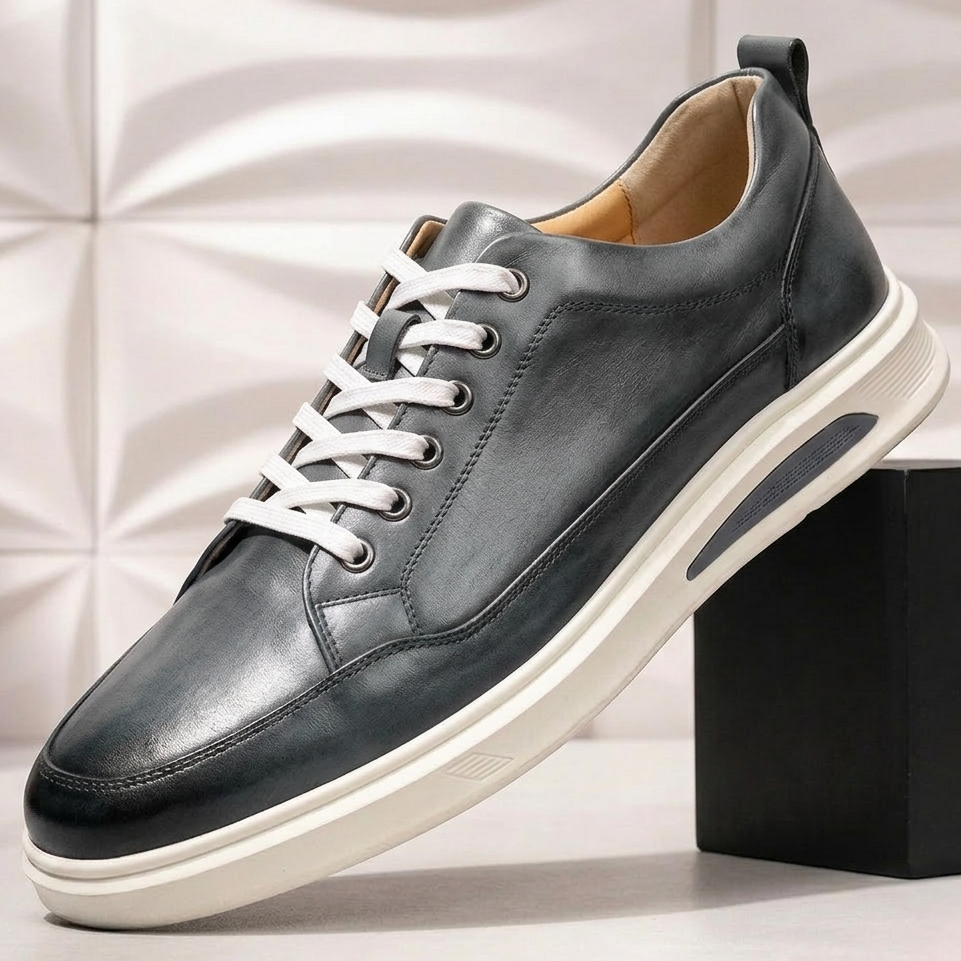 Orvian Cowhide Leather Sneakers