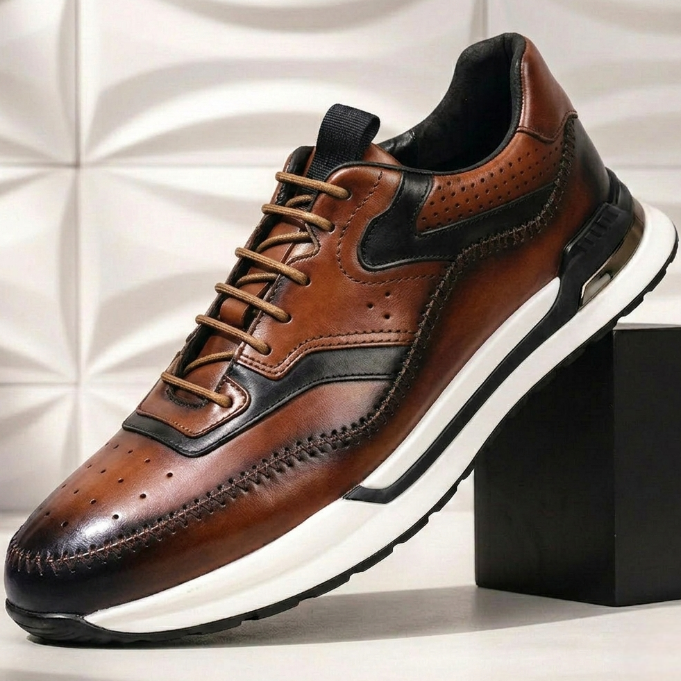 Loretto Cowhide Leather Sneakers