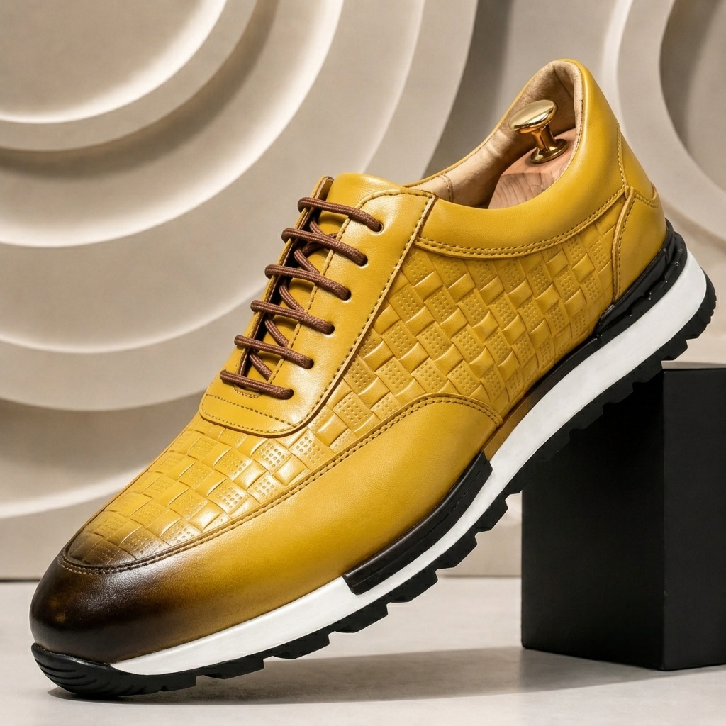 Rossi Cowhide Leather Sneakers