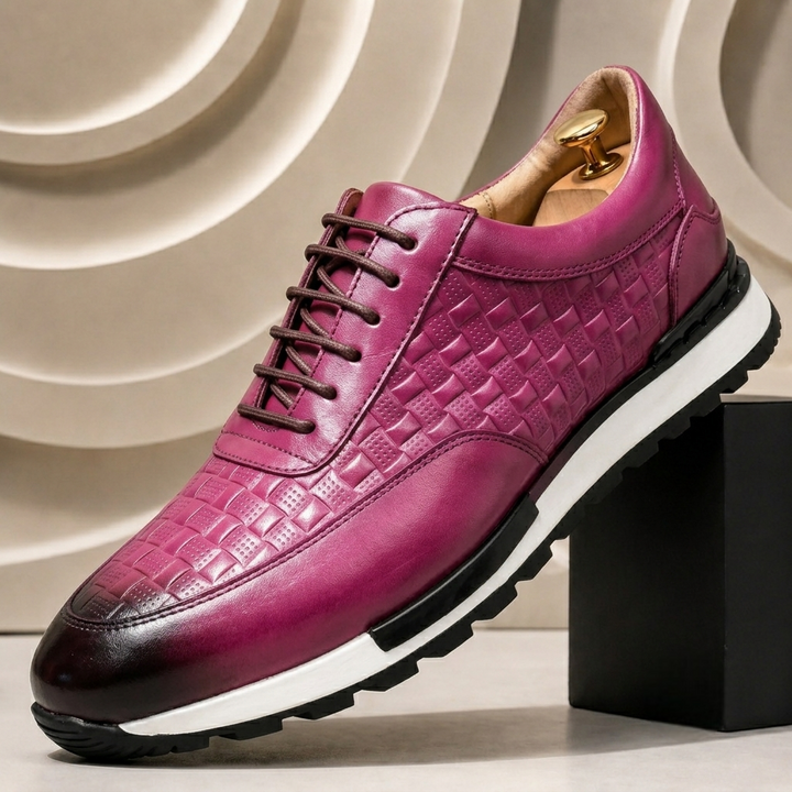 Rossi Cowhide Leather Sneakers