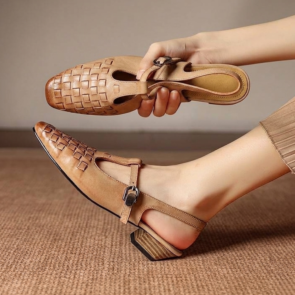 Lietta Genuine Leather Heels