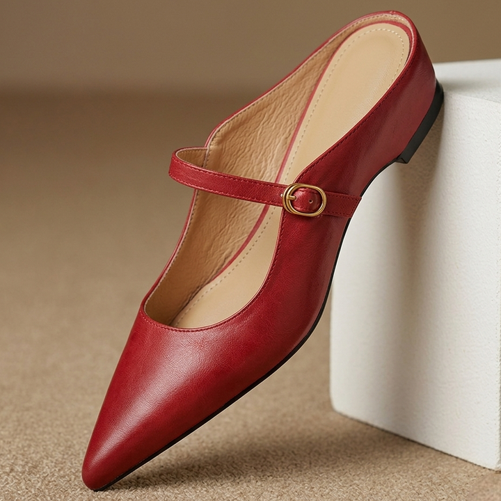 Liora Genuine Leather Mules