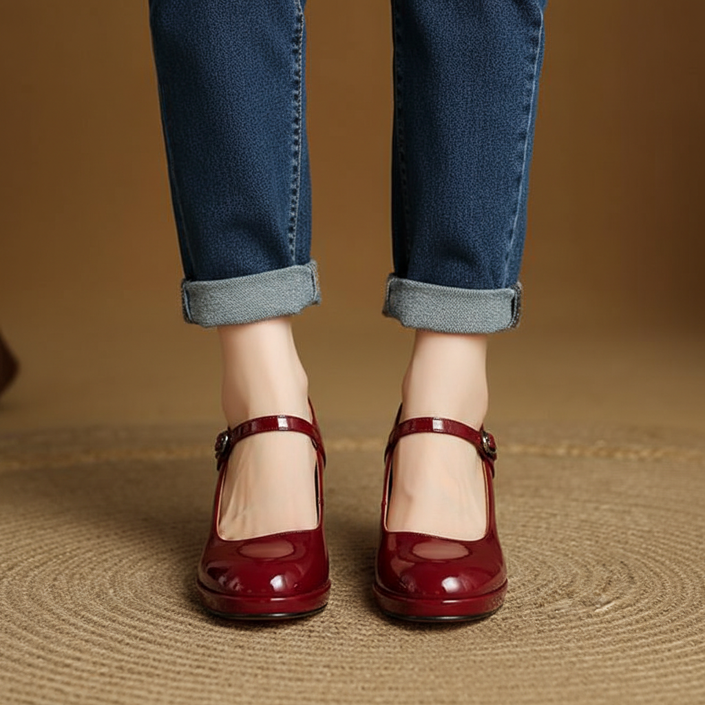 Rosa Genuine Leather Heels