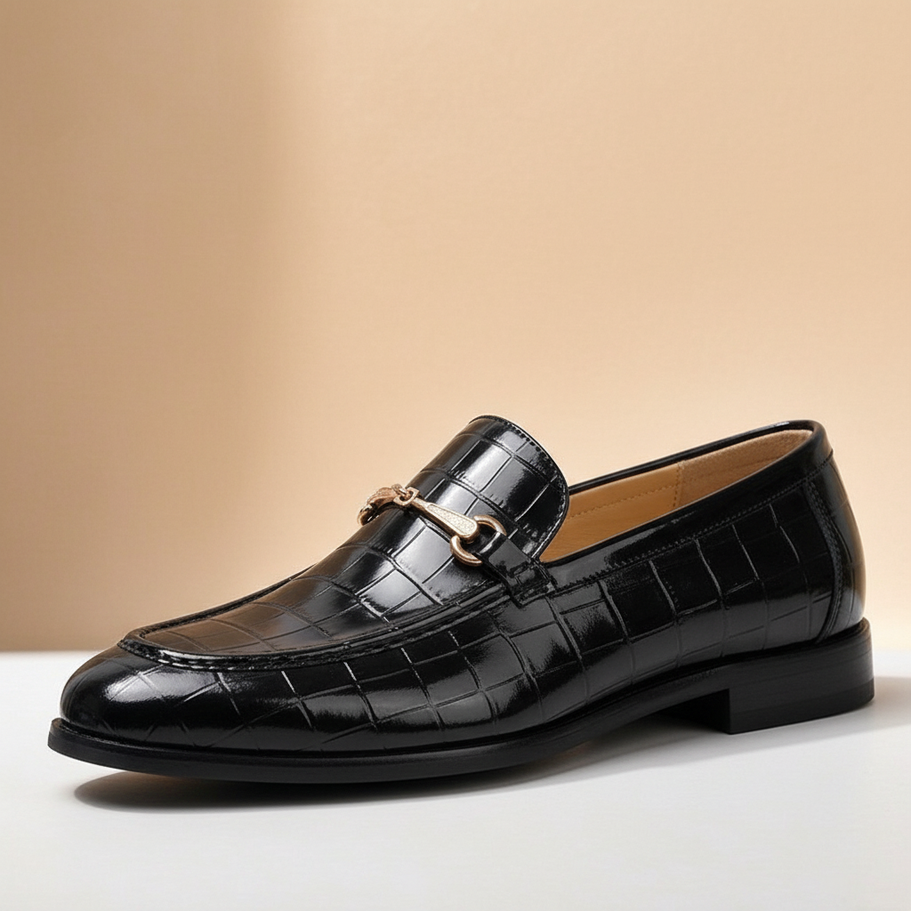 Allen Cowhide Leather Loafers