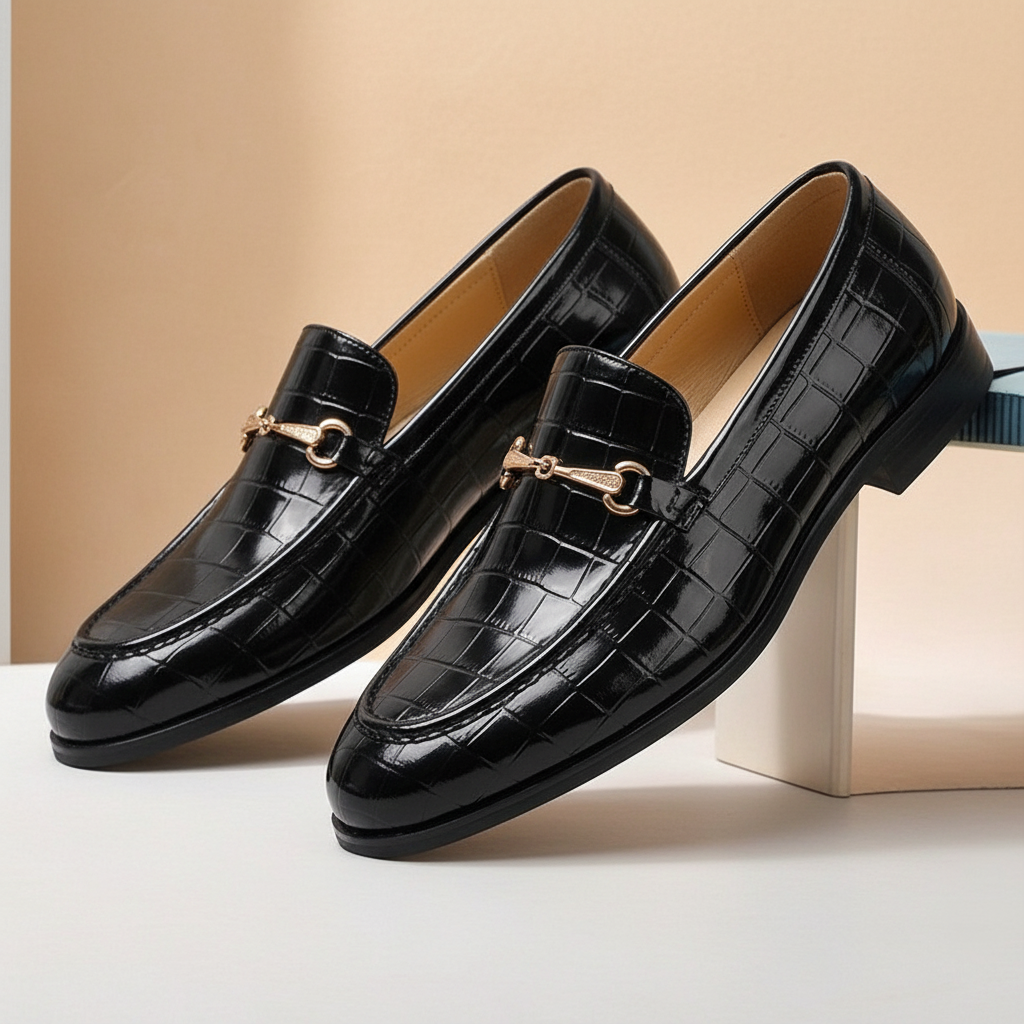 Allen Cowhide Leather Loafers