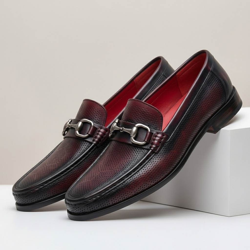 Torvani Cowhide Leather Loafers