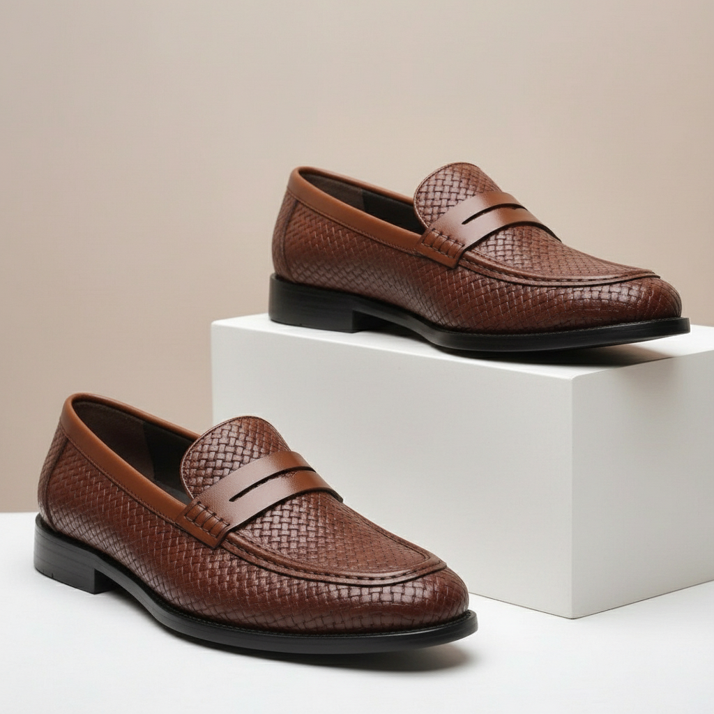 Carvello Cowhide Leather Loafers