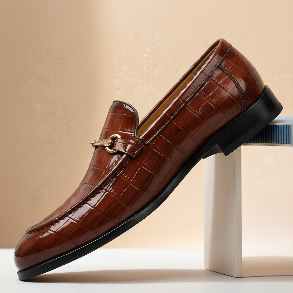 Allen Cowhide Leather Loafers