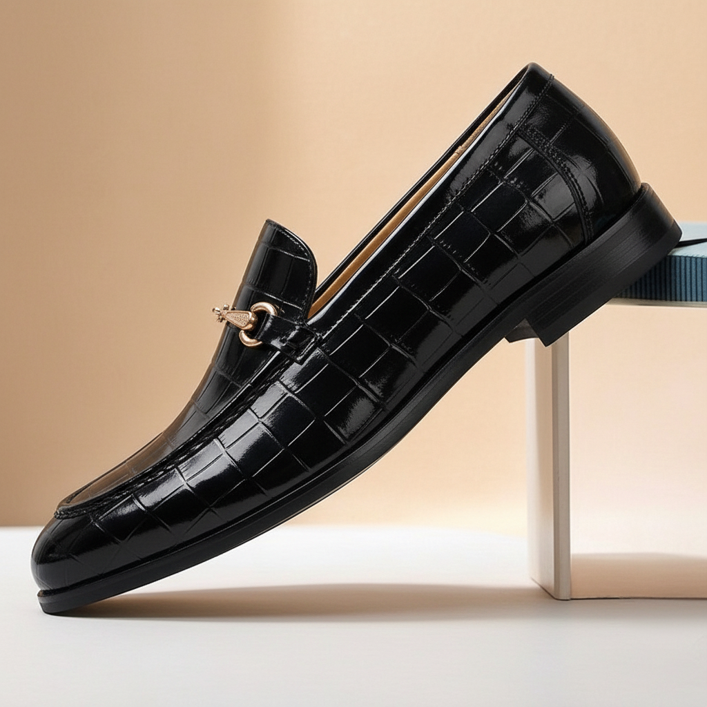 Allen Cowhide Leather Loafers