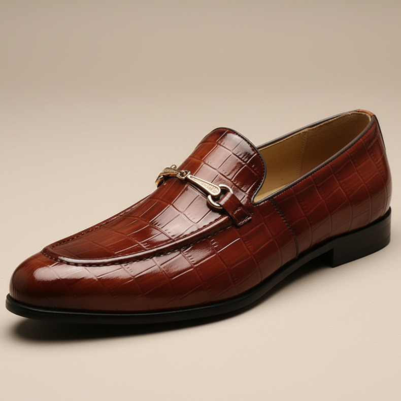 Allen Cowhide Leather Loafers