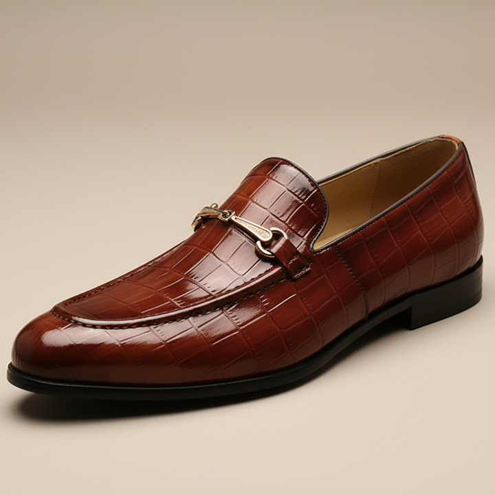 Allen Cowhide Leather Loafers
