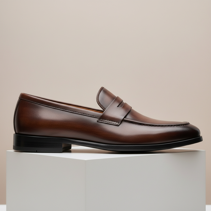 Bellarno Cowhide Leather Loafers