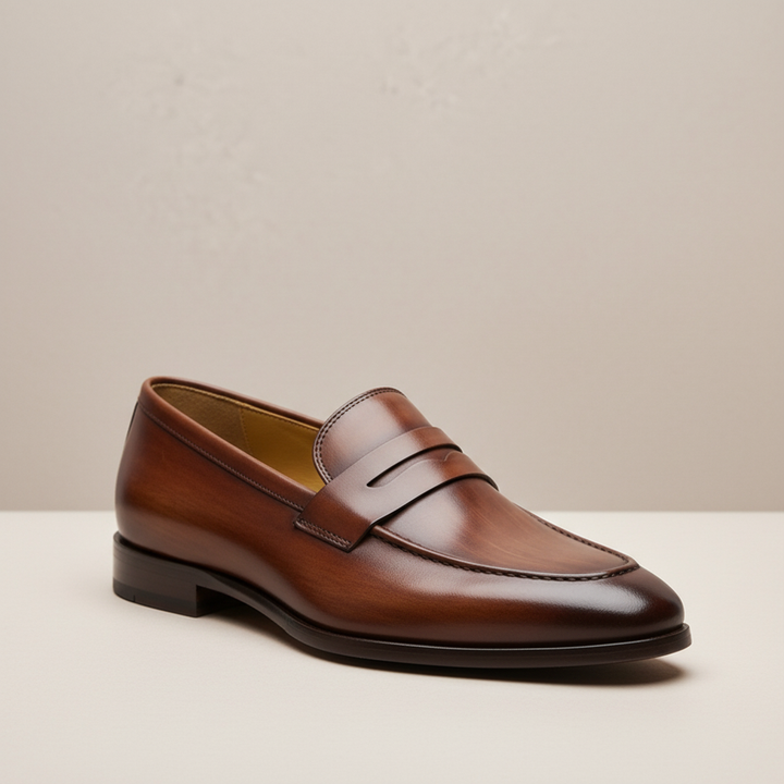 Bellarno Cowhide Leather Loafers