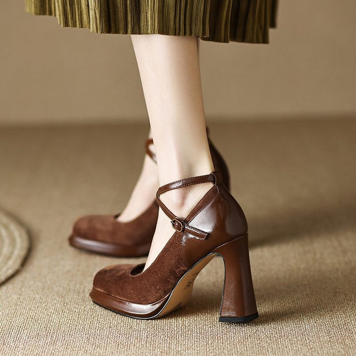 Aurora Genuine Leather Heels