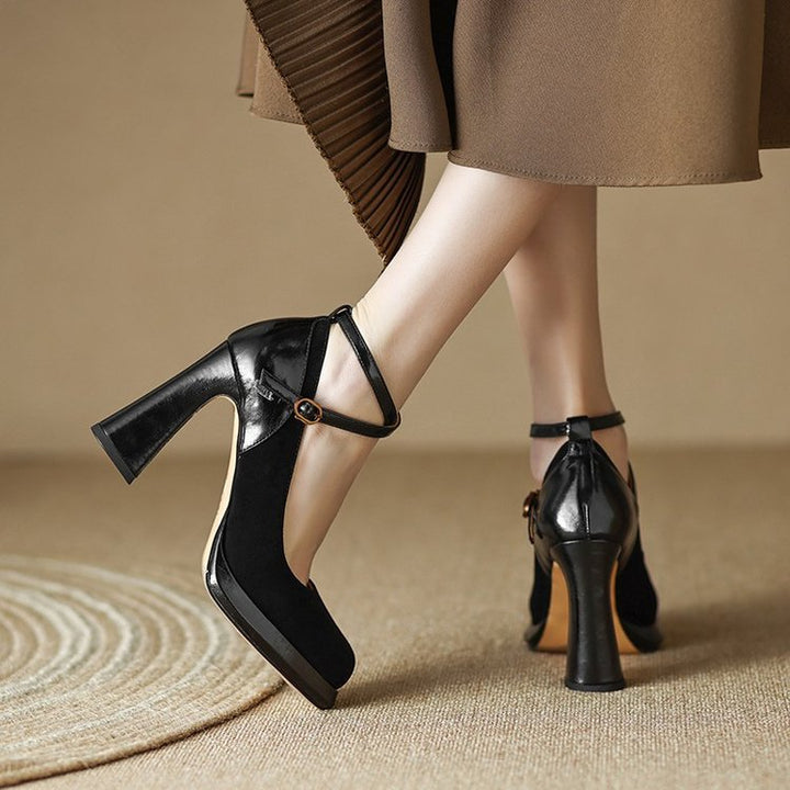 Aurora Genuine Leather Heels