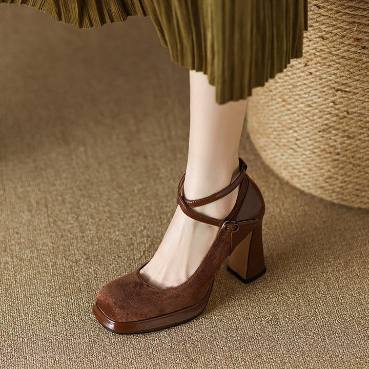 Aurora Genuine Leather Heels