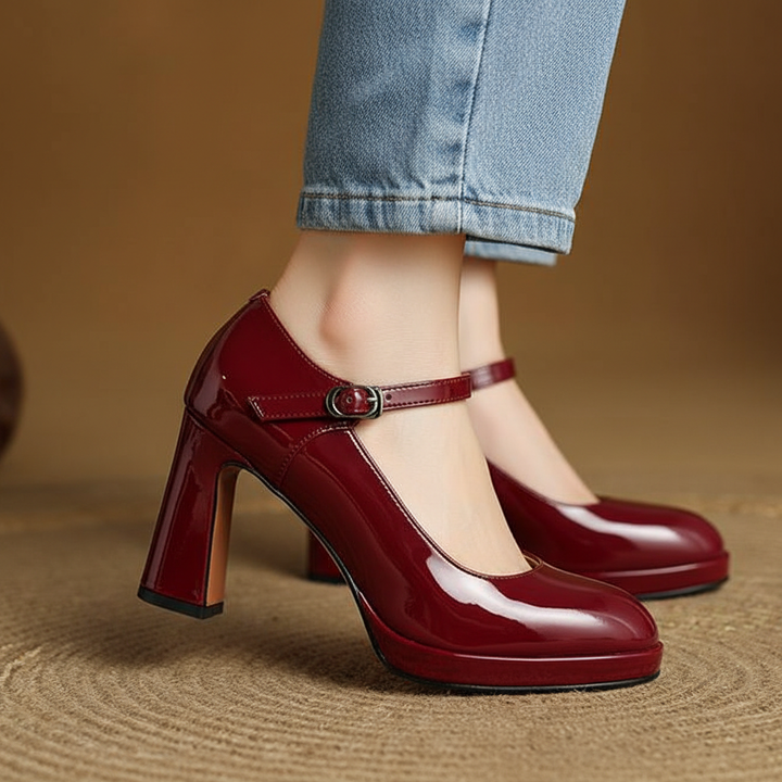 Rosa Genuine Leather Heels